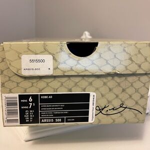 Nike Kobe AD Exodus Lakers Hyper Grape Purple Yellow US 6 rare. Like new